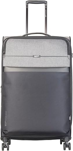 VIP Polyester Vapour Check-In Trolley Bag, 79Cm | Large Soft-Sided Luggage For Travel With Smooth 8-Spinner Wheel &amp; Tsa Lo...