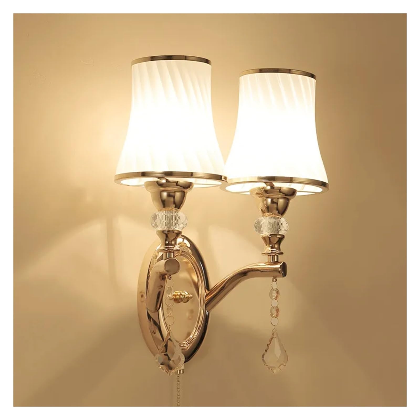 CWCQGH Wall Sconces, Wall Lamp Simple and - Bedroom Bedside LED Glass Wall Light Lighting Fixture Sconce Home Decoration Compatible with Living Room,2