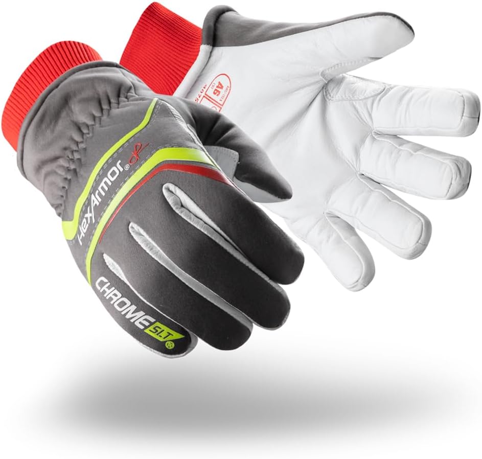 HexArmor Chrome SLT Winter 4075W: High-Visibility Insulated Work Gloves with 360° Cut Level A6 Protection