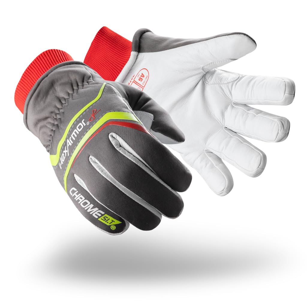 HexArmor Cut and Puncture Resistant Cold Weather Leather Work Gloves | Chrome SLT ® Series 4075W | XX-Large