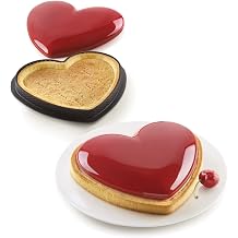 silikomart TARTE MON Amour kit composed by silicone mould and thermoplastic ring, 220 MM