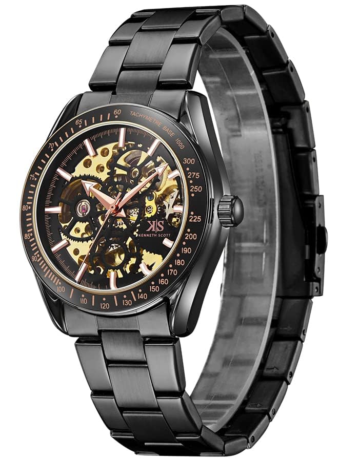 Image of Kenneth Scott Men's Mechanical Casual Watch |43mm - K22312-BBBB