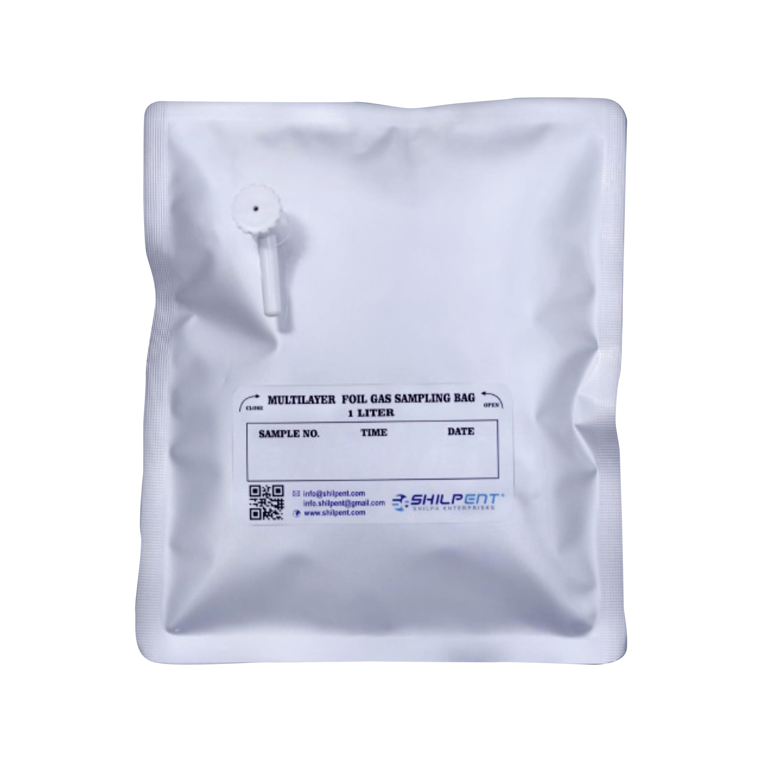 Shilpent Multi Foil Gas Sampling Bag (Capacity - 1 liter)(Pack of 1)-picture-32
