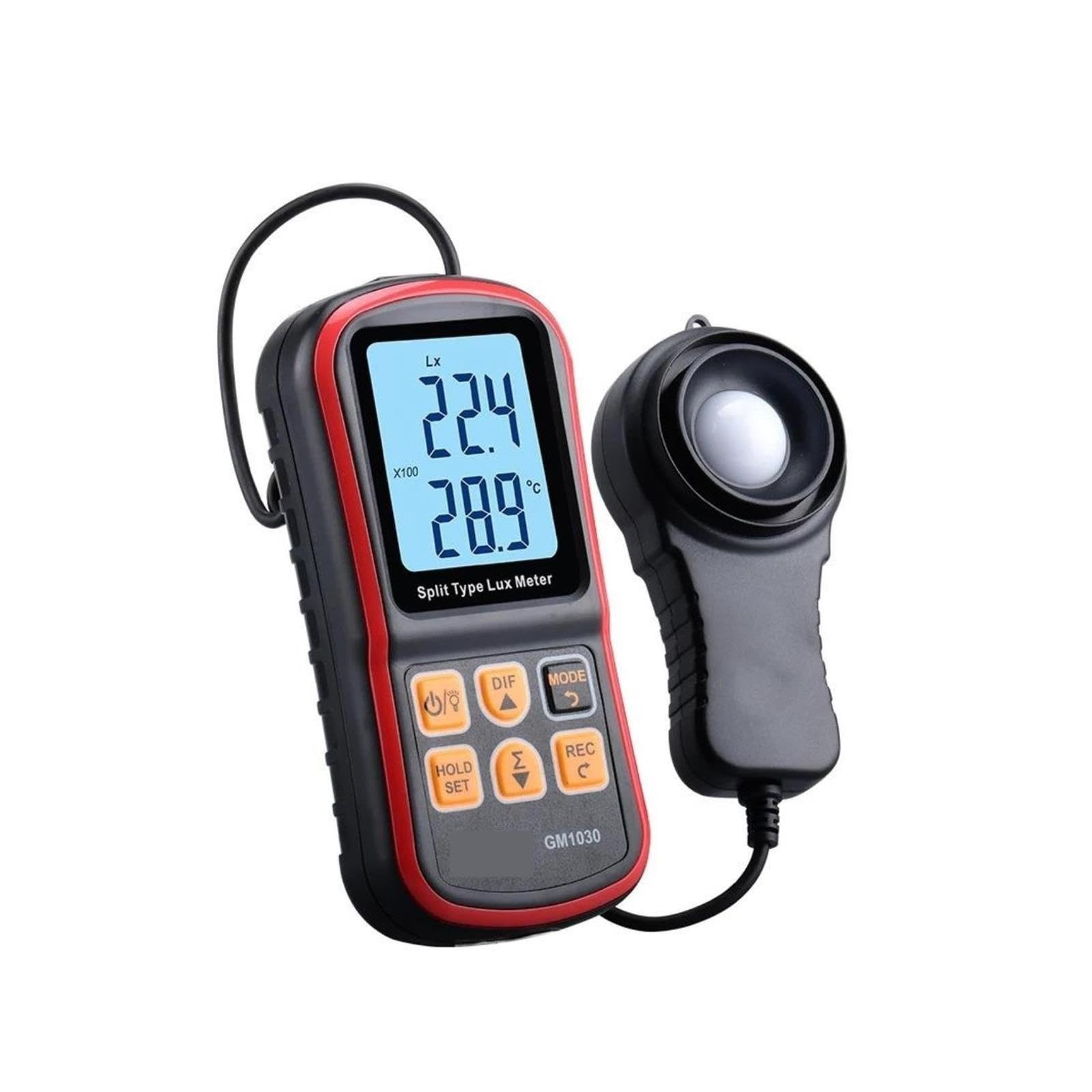Medidor de Tinte, Medidor de luz Digital GM1030 0-200.000 Lux FC fotómetro Mini probador Ambiental