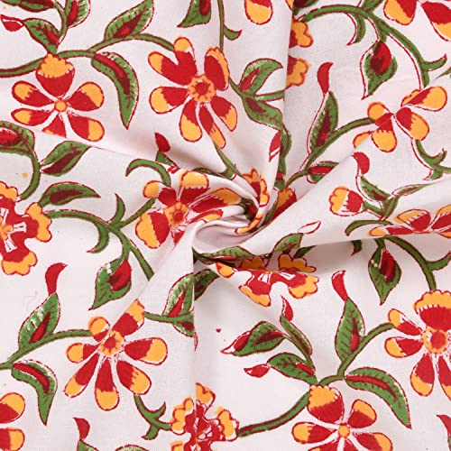 Image of BLOCKS OF INDIA Hand Block Print Cotton Table Napkin (Color 1)