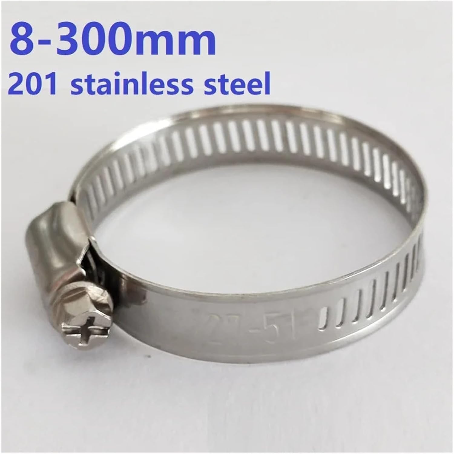 Clamp Assortment Kit, Adjustable Hose Clamps 201 Stainless Steel Hose Clamps Hose Clamps for Pipes 8-300mm(19-29mm 20pcs)