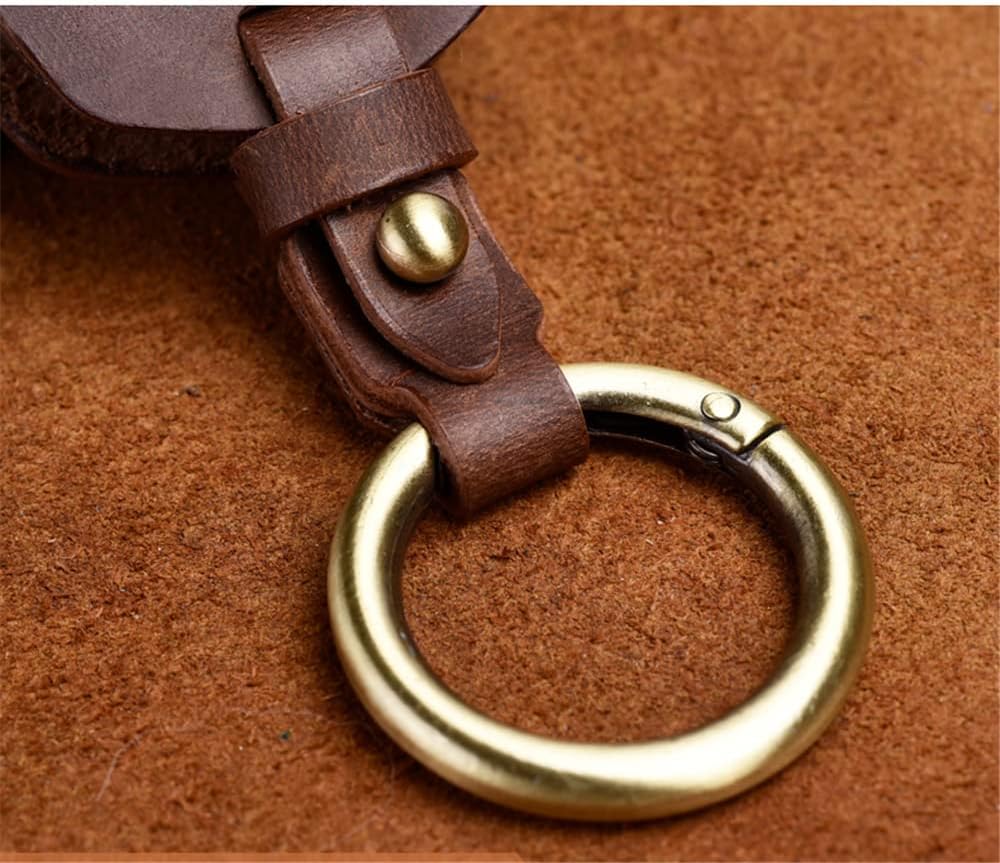 Genuine Leather Key Fob Case Cover Shell Fit for Infiniti QX60 QX50 18-21 5 Buttons
