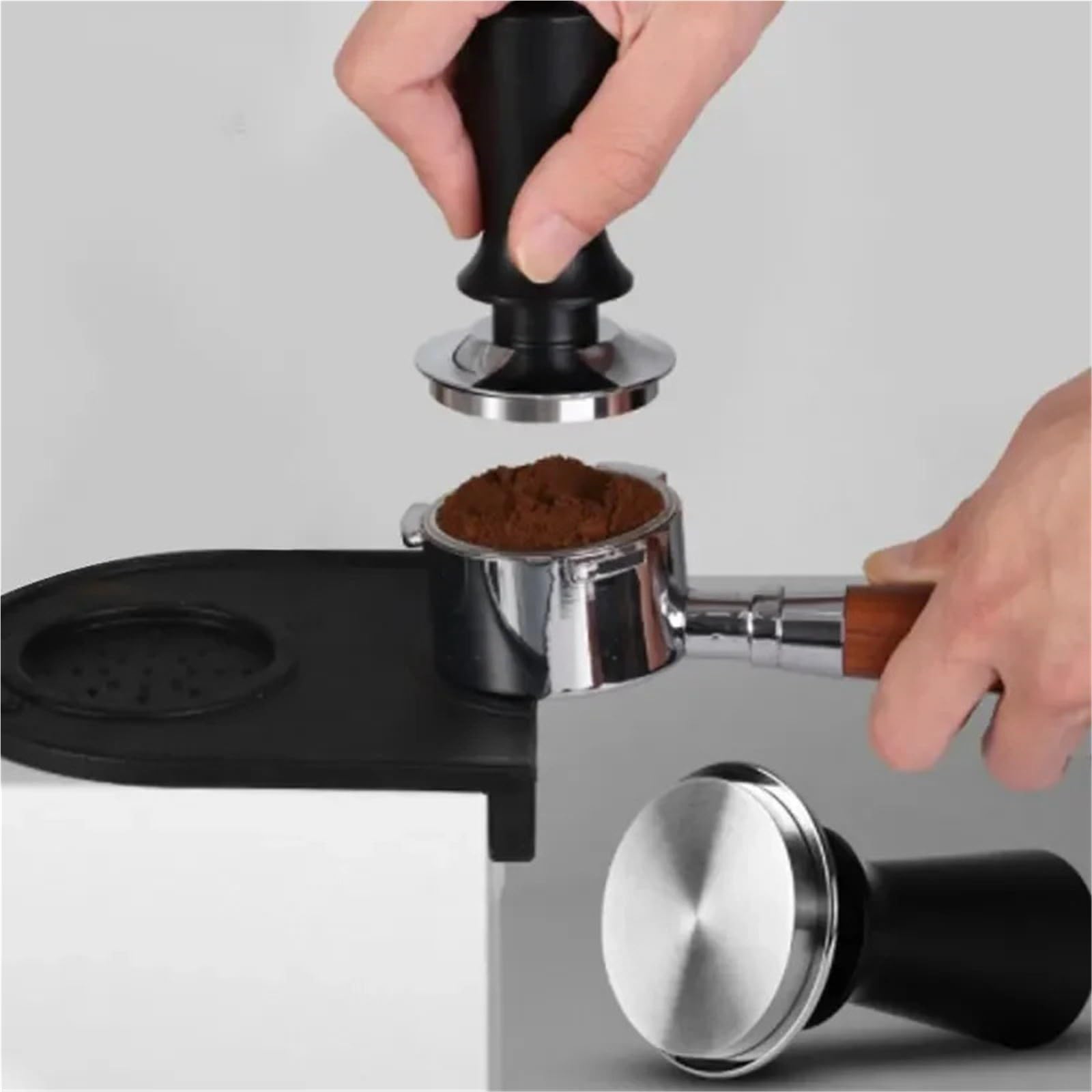 51 53 58mm Tamper Calibrato Molla, Compatibile Con Delonghi Breville