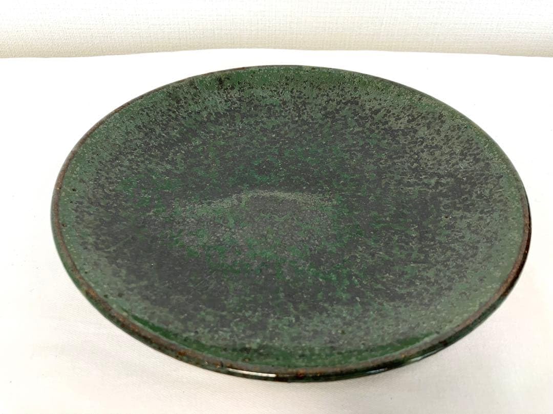 Amazon.co.jp: 熊谷光峰 上野焼 企救焼 菓子器 大皿① : Home & Kitchen