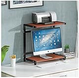 Le support d'imprimante de bureau utilise une conception à 2 couches, qui peut placer des imprimantes, des écrans, des hôtes, des livres, des magazines, des agrafeuses et d'autres fournitures de bureau quotidiennes, ce qui peut vous aider à économiser de l'espace.