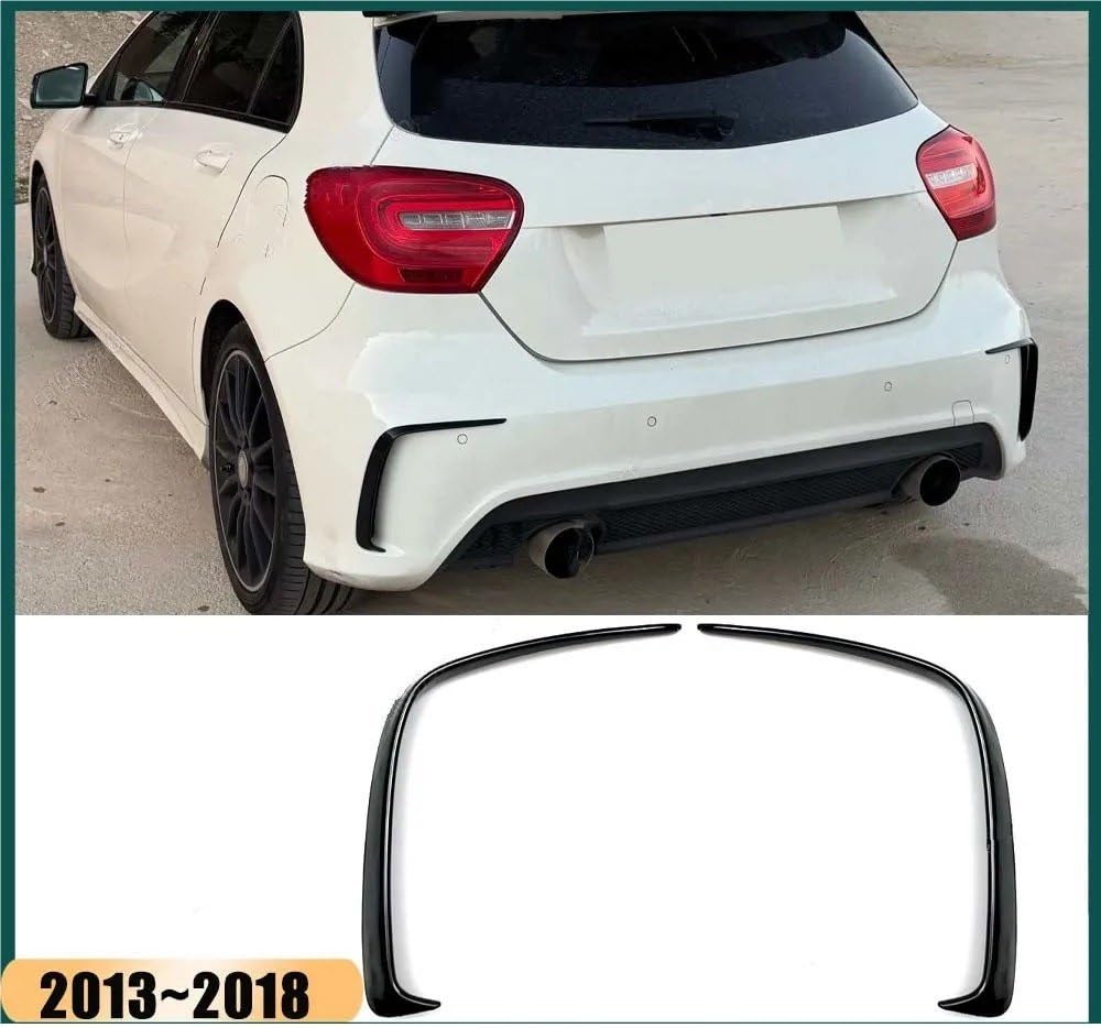 Paraurti Posteriore Diffusore Paraurti Posteriore Lip Spoiler Splitter Canard Per Benz W176 A200 A250 A260 A45 Per AMG 2013-2018 Hatchback Black Body Kit Tuning
