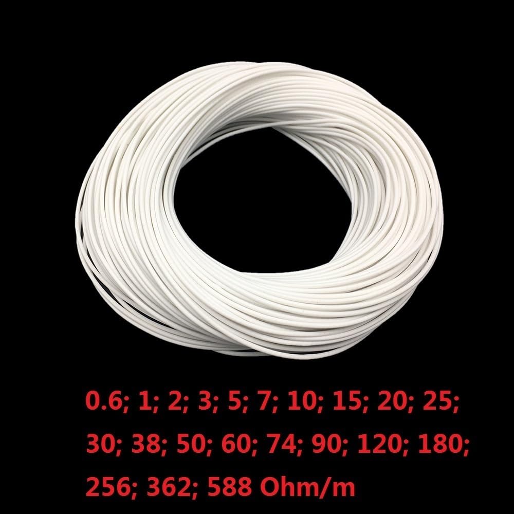 1 szt. silikonowy kabel grzejny - elektryczny przewód grzejny podłogowy 5 V do 48 V do foteli samochodowych i innych(2X100M)