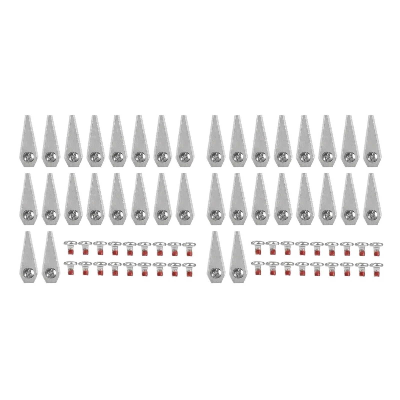 Lame De Tondeuse À Gazon, Lame De Coupe d'herbe Antirouille Compatible avec Bosch Compatible avec Indego 800 1000 1200(36PCS)