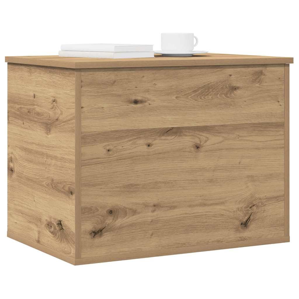 vidaXL Storage Box Artisan oak 60 x 42 x 46 cm Engineered Wood, Living Room Storage, Rectangular Chest, Modern Organizer Box, Ample Space, Home Solution, Clutter-Free Utility