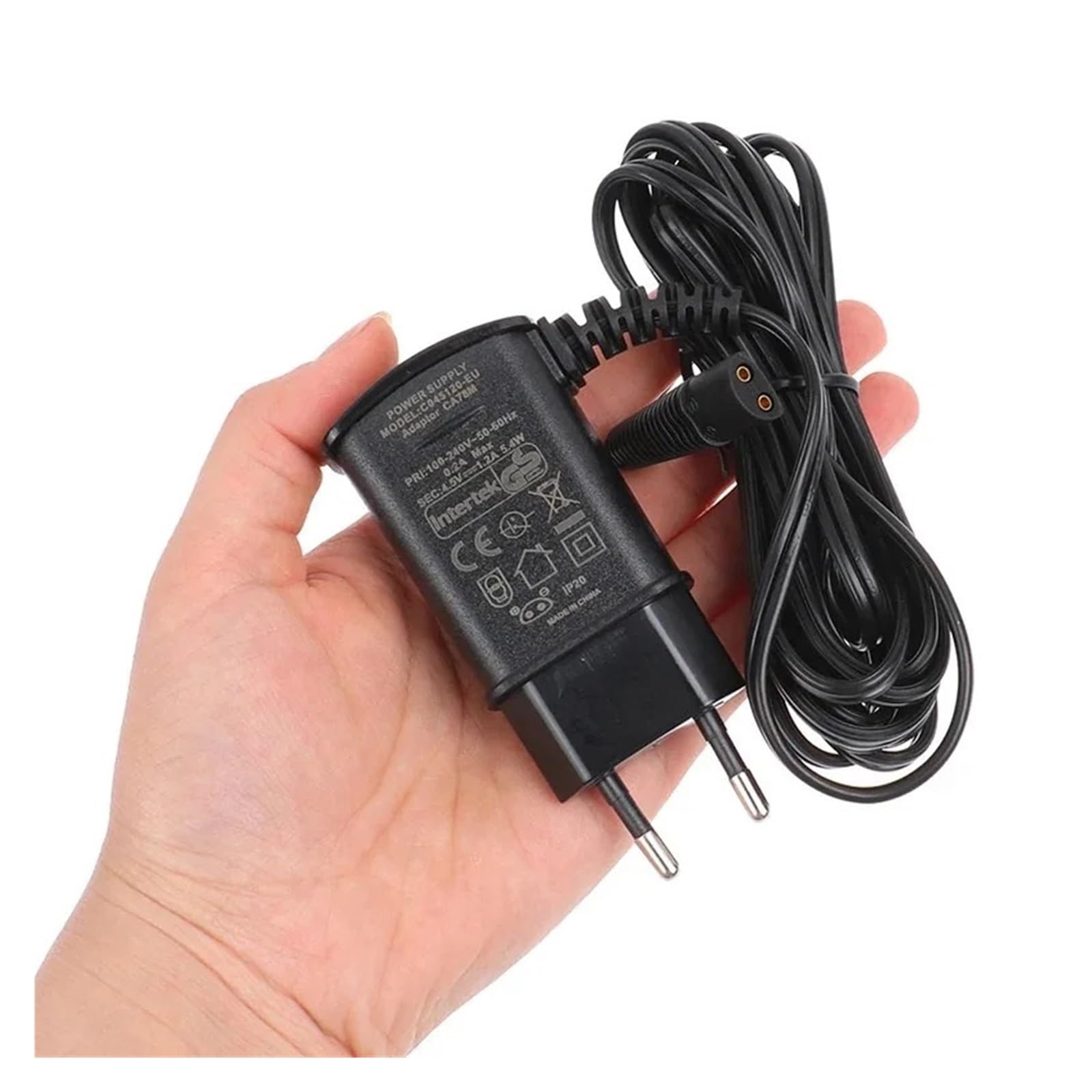 Caricabatterie, compatibile con Babyliss, FXFS2 FXRF2 Accessorio for rasoio elettrico adattatore di alimentazione for rasoio da barbiere(1 USB charging cable)
