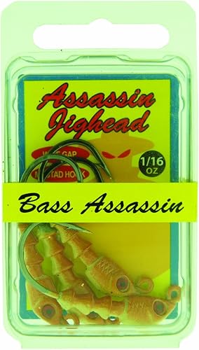 Bass Assassin Cabeza de plantilla (paquete de 4)