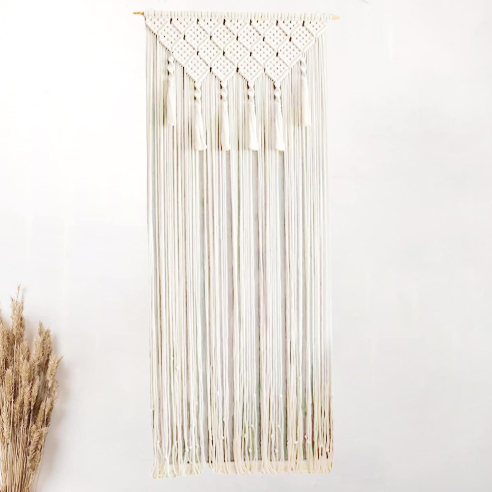 Arazzo macramè da appendere alla parete, tenda macramè tessuta a mano, arazzo bohémien, tenda da tappezzeria bohémien, tende da porta in cotone, decorazione bohémien, per porte