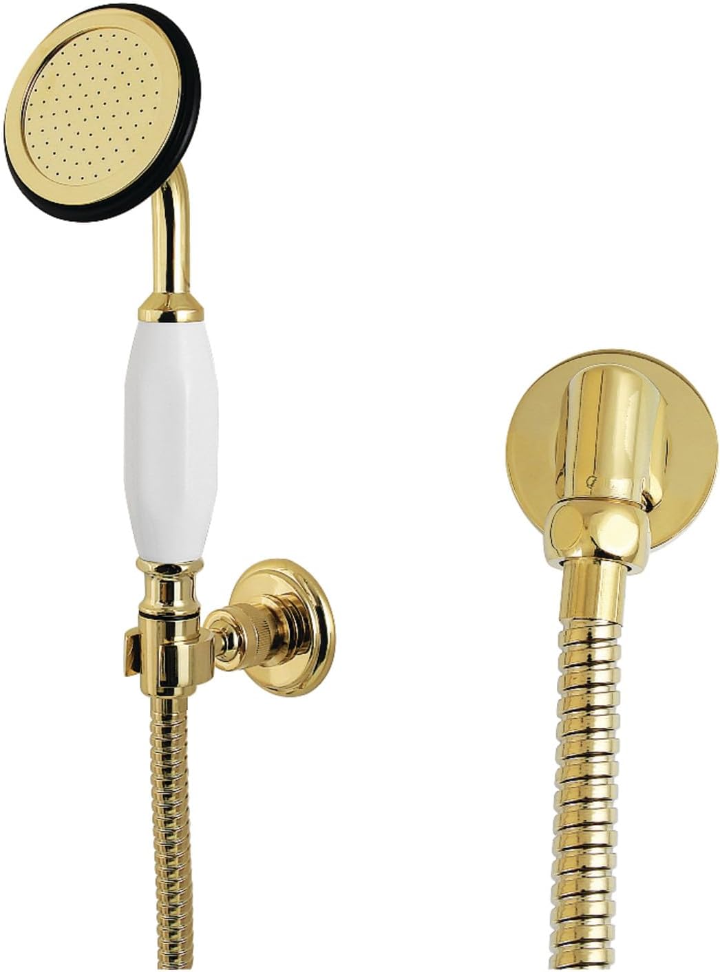 Kingston Brass KX10202SE Vintage Hand Shower Kit, Polished Brass