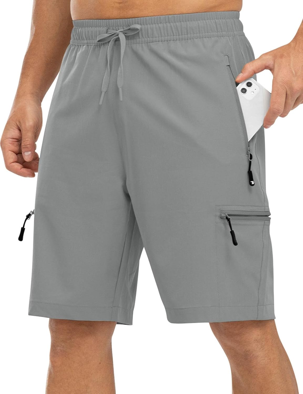 Rdruko Men's Hiking Shorts Quick Dry Lightweight Outdoor Sports Shorts with 5 Pockets for Travel Camping