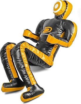Grappling Dummy Multicolor BJJ, MMA, Wrestling & Judo Training Dummy Durable Punching Bag for Martial Arts & Self Defense Practice 180cm Unfilled