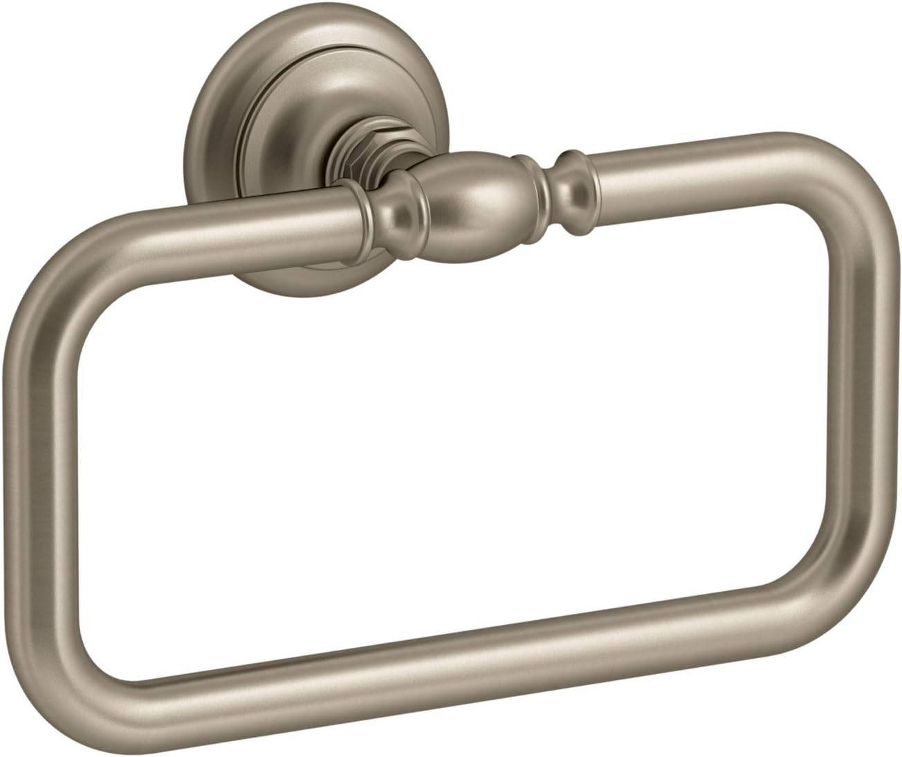 KOHLER K-72571-SN Artifacts Towel ring, Vibrant Polished Nickel