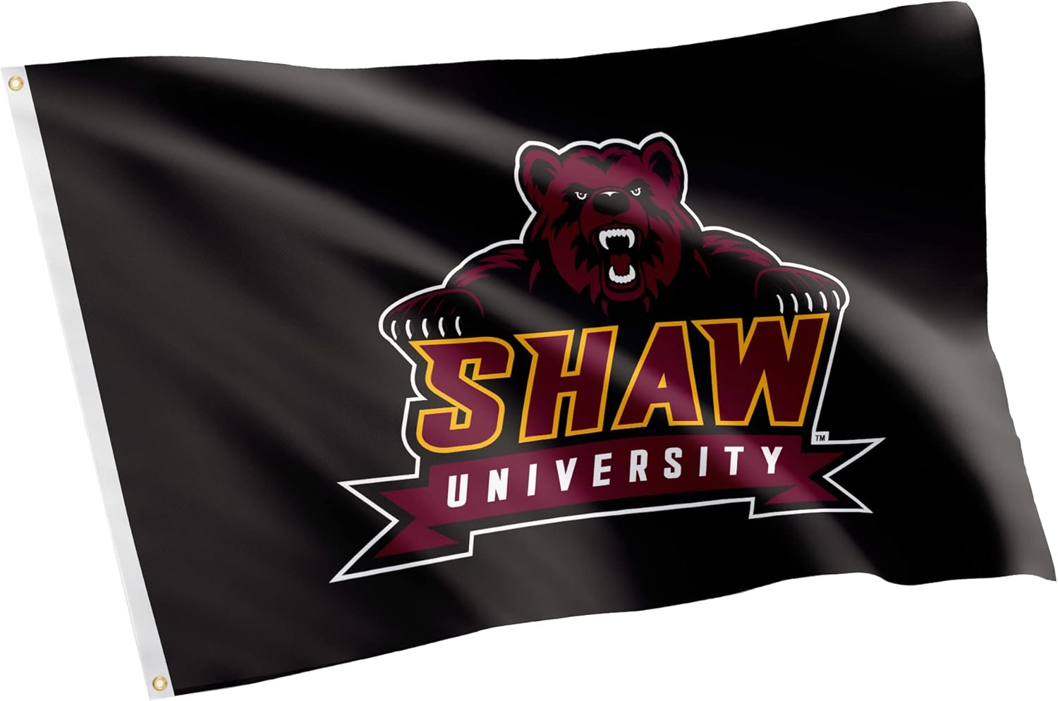 Desert Cactus Shaw University SU Flag - 3 x 5 Feet Bears Banner, Indoor/Outdoor Durable Fabric, 100% Polyester Design (Style 2a)