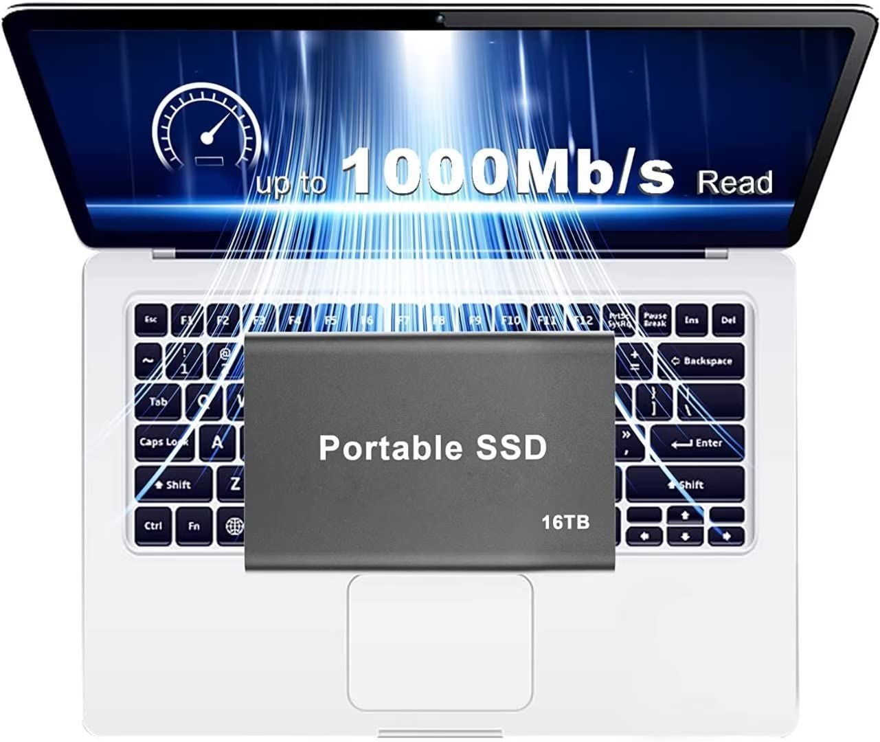 Amazon | 16TB 外付けハードドライブ ポータブル SSD 外付けハード 