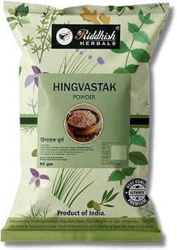 Hingvashtak Powder Pack of 150g Each Traditional Herbal Blend with Hing, Saunth, Jeera, Ajwain & Pippali Plant-Based Botanical Powder