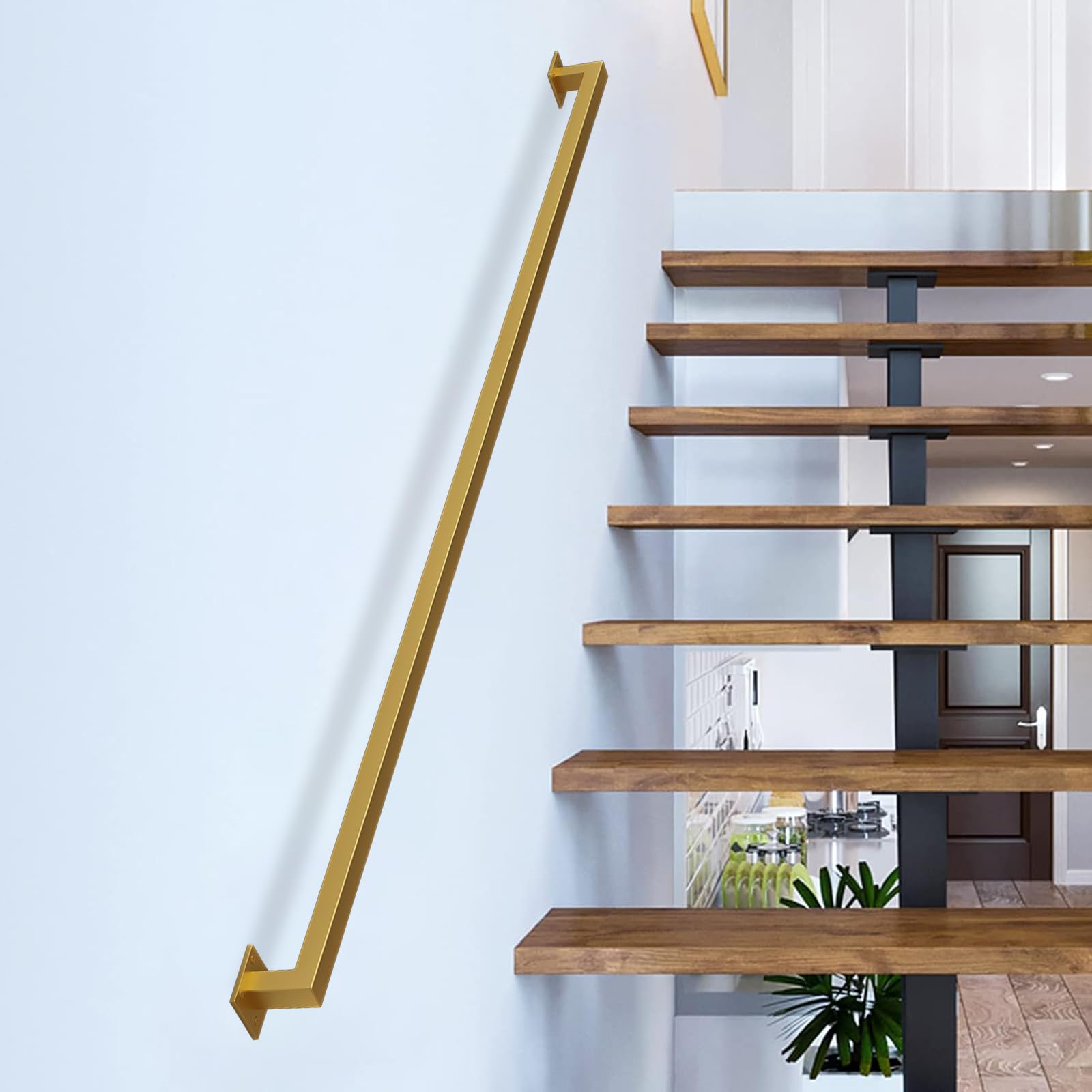 Main courante de couloir au design tuyau pour loft moderne