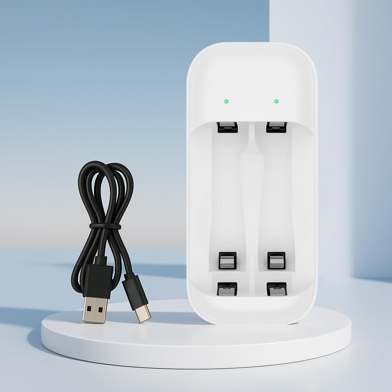 2 Slot Rechargeable Universal Smart 18650 Charger for AA AAA Battery Batter y Not Icnluded