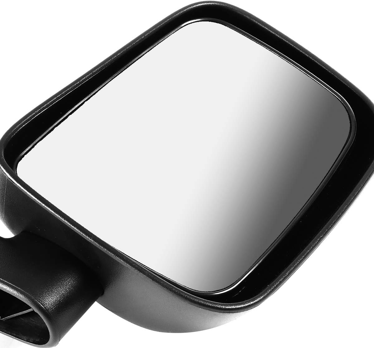 Auto Dynasty CH1321259 Passenger/Right Side Manual Rear View Door Mirror Compatible with Jeep Wrangler TJ 03-06