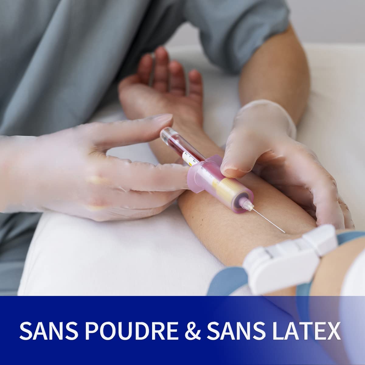 Safe Health Gants d'examen Jetables en Vinyle Taille S Transparent, Lot de 1000 gants, Sans poudre Sans latex Hypoallergéniques, Soins médicaux Aliments Nettoyage, 3 Mil