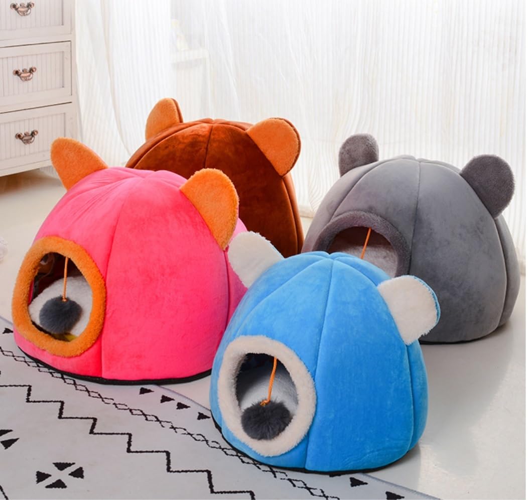 Lit Chat Panier Chien Panier Chat Lit pour Chien Lits Pour Chats Pour Chats D'intérieur Chat Cave Lit Chat Igloo Chat Maison Chat Lit Chat Tente 2-en-1 Tente Pour Animaux De Compagnie Nid Sac De Couch
