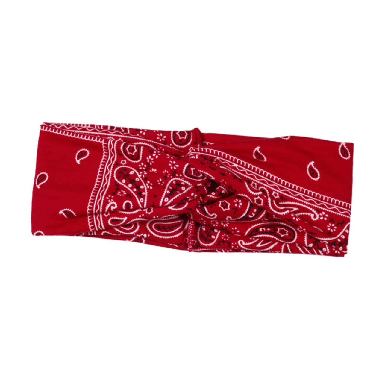 FRCOLOR 3 Set Bohemia Wrap by Elastic Knot Headband Workout Headband Bandana Accessorio Moda Donna Rosso//nero 3 Pezzi*3