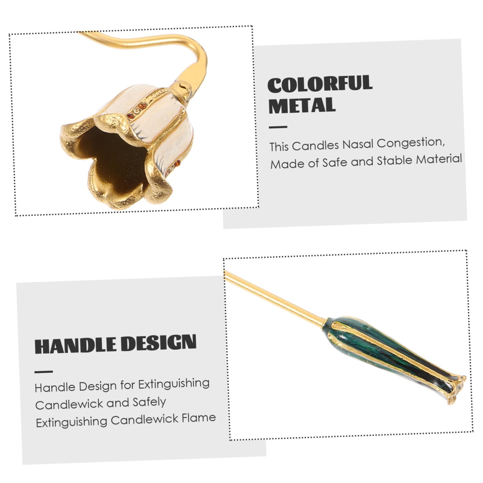 ERINGOGO Vintage Style Candle Snuffer Home Wick Snuffer Extinguisher for Candle Lovers