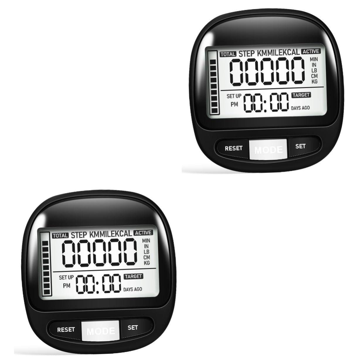 TOYANDONA Schrittzähler Clip Pedometer für Outdoor Aktivitäten Tragbarer Akkurater Schrittzähler mit Speicher und Benutzerfreundlich für Fitness und Gesundheit