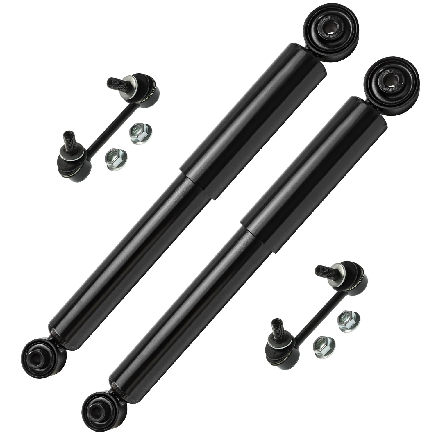 Detroit Axle - 4pc Rear Shock Absorbers Kit for Lexus RX350 RX450h RX350L