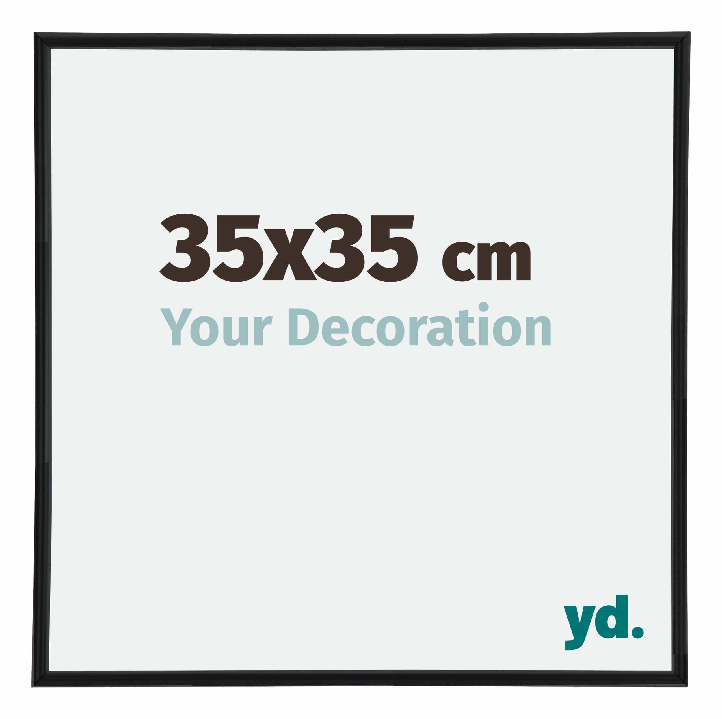 Your Decoration - Picture Frame 35x35 cm - Black Matte - Decorative Wall Frame in Plastic with Antireflection - Frame 35x35 - Annecy — image 1