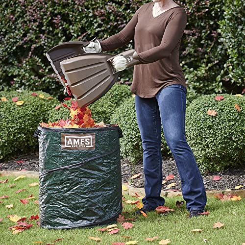 AMES Leaf Scoops Hand Rake Set with Collapsible Pop-Up Garden Waste Bag for Collecting Leaves, Mulch and Debris by AMES - Image 8