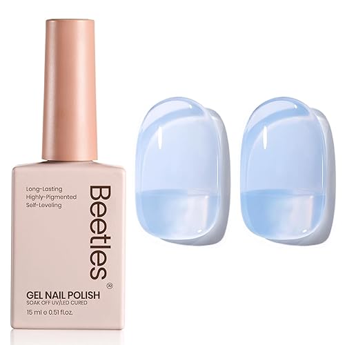 Miniatura 15 de Beetles Esmalte de uñas de gel ultravioleta semipermanente con brillantina holográfica y efecto magnético de ojo de gato, para otoño, arte de uñas y