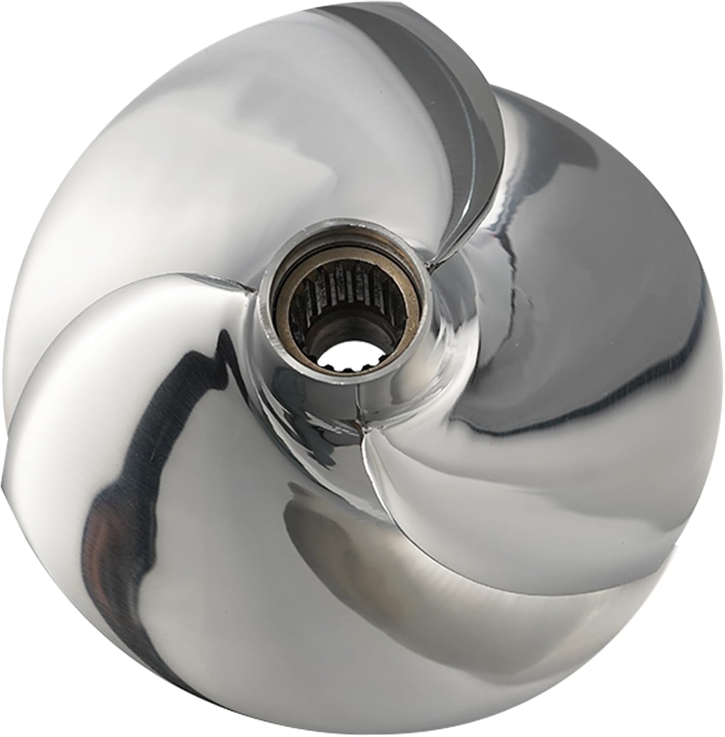 Jet Ski Impeller Kit Replace for Solas SK-CD-12/17,3-Blade Polished Stainless Steel,fit Sea-Doo Spark 900 ACE, Spark 900 HO ACE, Spark TRIXX, 140mm Impeller with Wear Ring, Wrench and Seal