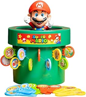 TOMY Pop Up Super Mario Board Game | 2-4 Players | Boys & Girls Aged 4 and Up | Family & Preschool