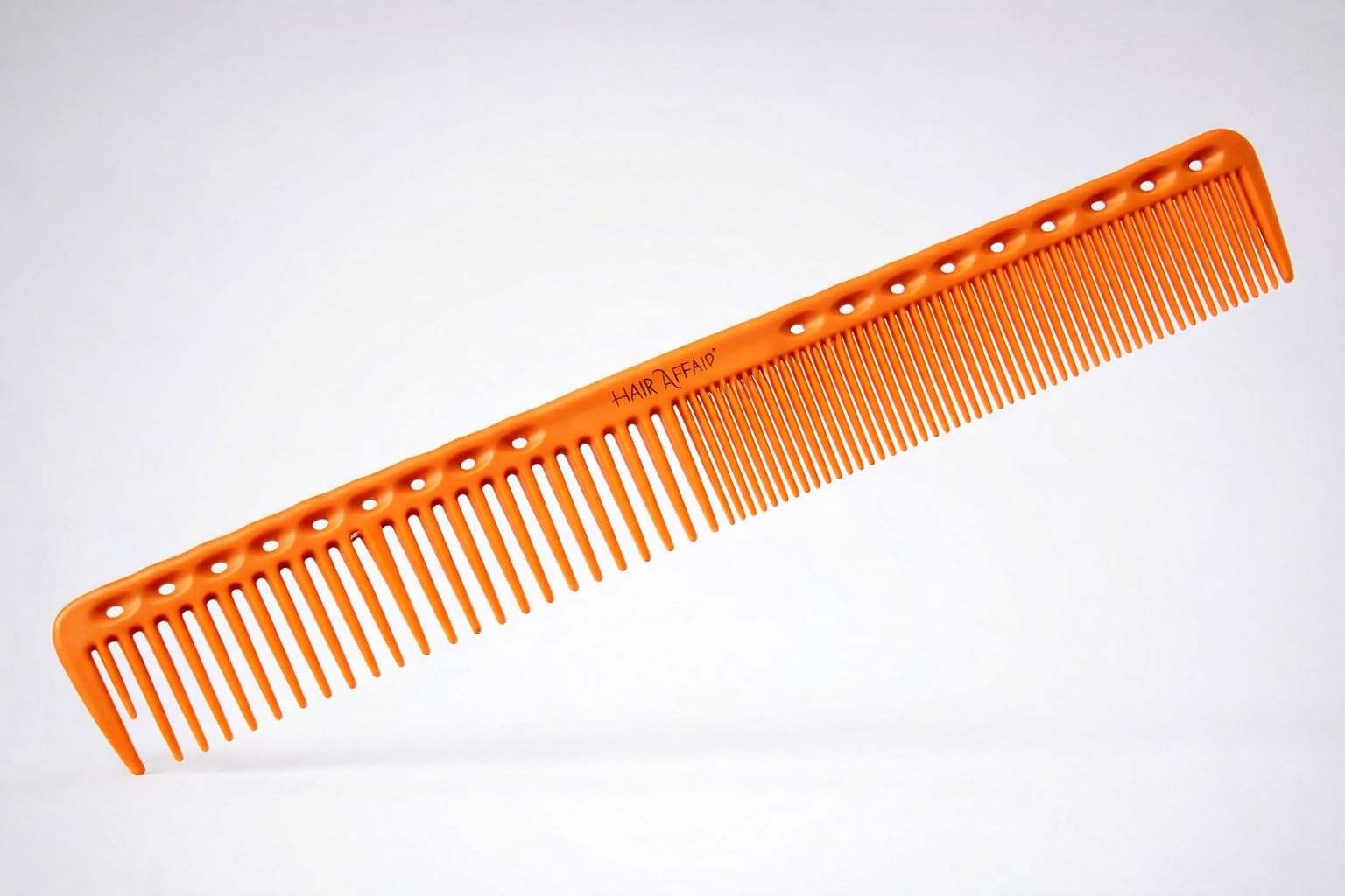 GNS Professional Salon Barber Hair Cutting Comb, Orange, Dual Teeth Styling & Sectioning, Lightweight with Smooth Teeth-image-43