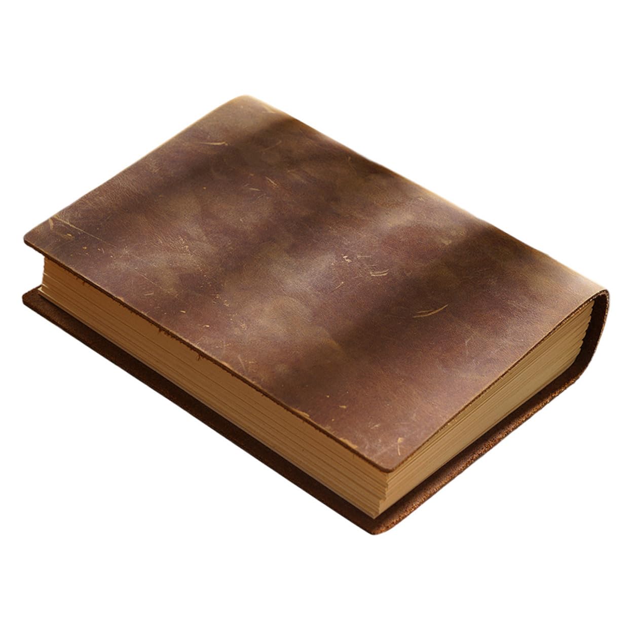 MAGICLULU Diario de Cuero Vintage Libro de Trabajo Cuero Cuaderno de Notas Multifunción para Diario para Viajeros y Estudiantes