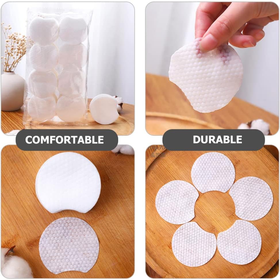 Beavorty Cotton Pads 900pcs Makeup Pads Non-Woven Facial Cleansing Wipes Cosmetic Cleaning Facial Daily Face Wipes for Make Up Deep Skin Cleaning Cotton Rounds