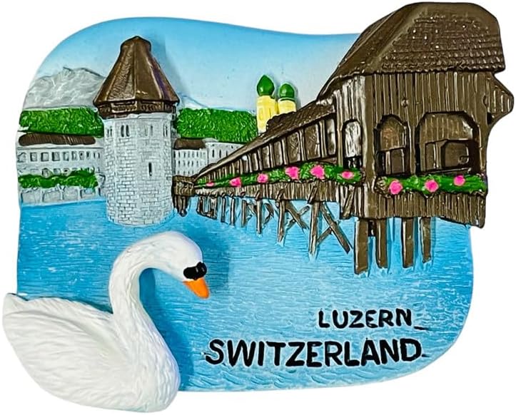 Moira 3D Resin Magnet for Fridge Decoration Travel Souvenir Switzerland