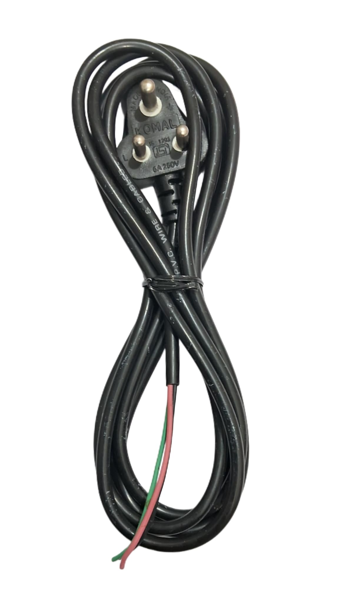 Electric Cable Cord, Cable Wire for Washing Machine, 3 pin Power Cable is an Ideal Selection for Using with Iron, Mixer, (Copper / 5Amp Plug / 3 Yard Size)-image-31
