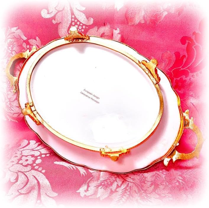 天使 エンジェル アンティーク 金縁 プレート オードブル 皿 猫脚