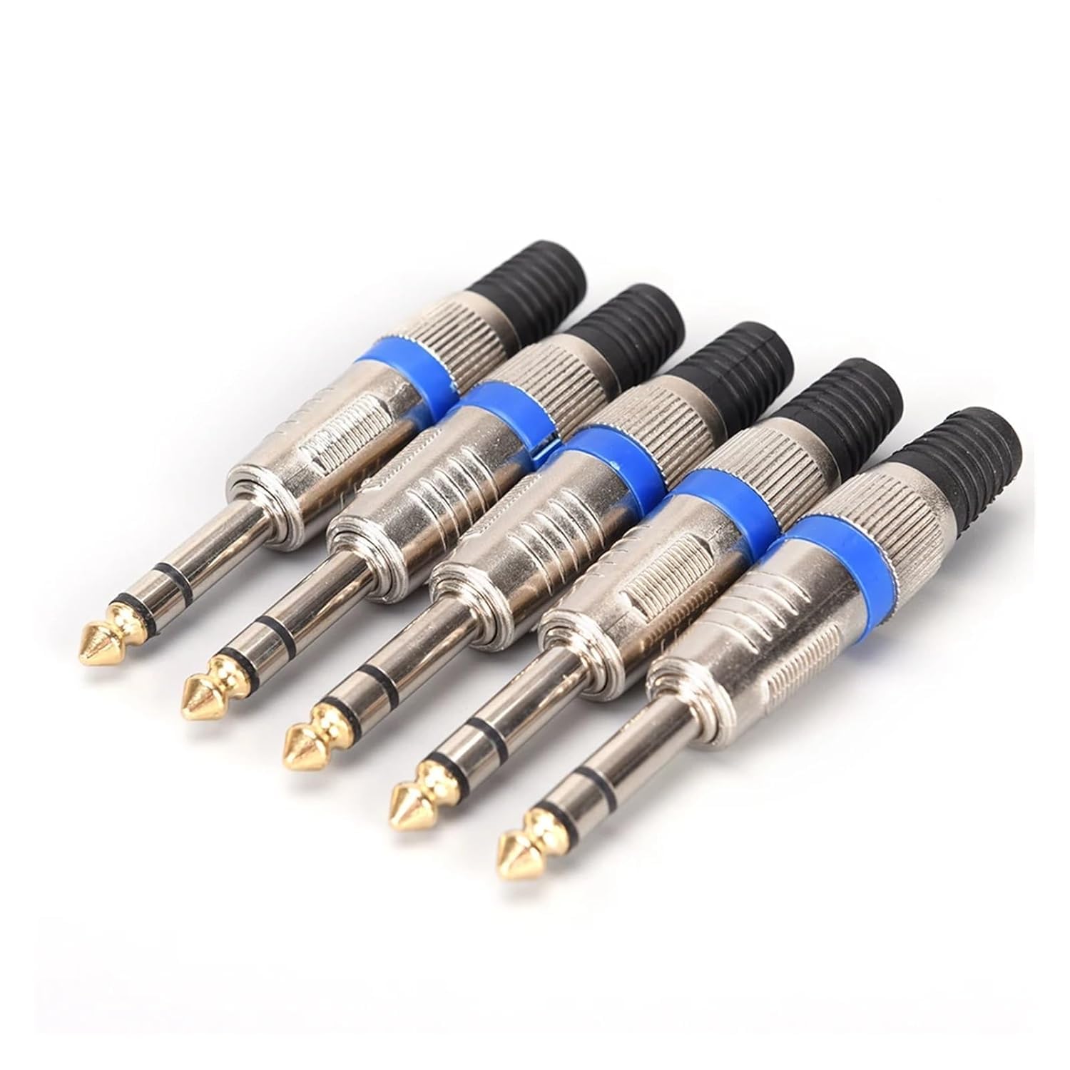 Adattatore audio maschio da 6,35 mm a RCA femmina, per microfono amplificatore, confezione da 5, perfetto per connessioni audio fai da te