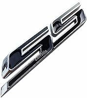 Vista 1 de zorratin Calcomanía con emblema SS inclinado, para parrilla lateral de camioneta, para Chevy., Negro